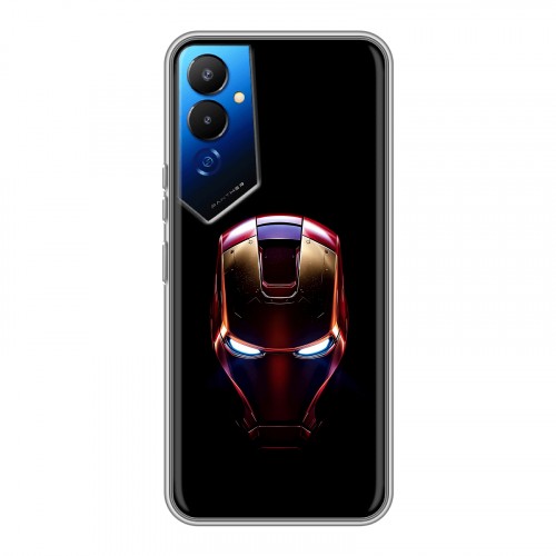 Дизайнерский силиконовый чехол для Tecno Pova 4 IronMan Железный человек