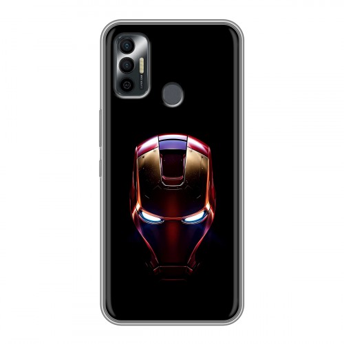 Дизайнерский силиконовый чехол для Tecno Spark 7 IronMan Железный человек