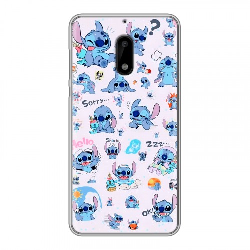 Дизайнерский пластиковый чехол для Nokia 6 Лило и Стич