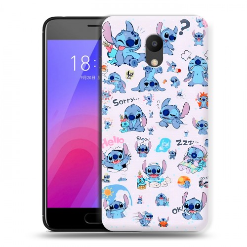 Дизайнерский пластиковый чехол для Meizu M6 Лило и Стич