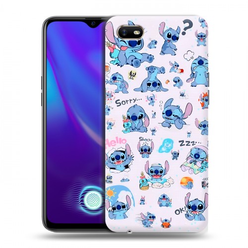 Дизайнерский пластиковый чехол для OPPO A1k Лило и Стич