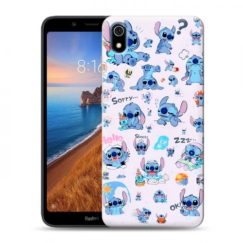 Дизайнерский пластиковый чехол для Xiaomi RedMi 7A Лило и Стич
