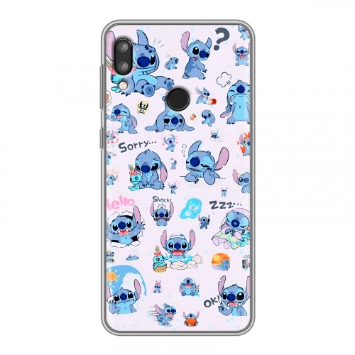 Дизайнерский силиконовый чехол для Lenovo K5 Pro Лило и Стич