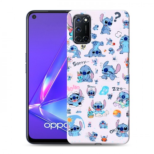 Дизайнерский пластиковый чехол для OPPO A52 Лило и Стич
