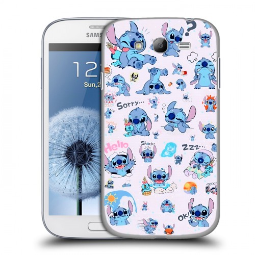 Дизайнерский пластиковый чехол для Samsung Galaxy Grand Лило и Стич