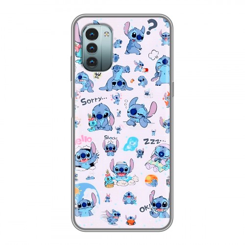 Дизайнерский силиконовый чехол для Nokia G11 Лило и Стич