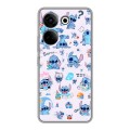 Дизайнерский пластиковый чехол для Tecno Camon 20 Лило и Стич