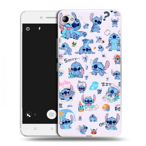 Дизайнерский пластиковый чехол для Lenovo S90 Лило и Стич