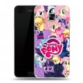 Дизайнерский пластиковый чехол для Samsung Galaxy C5 My little pony Дружба чудо