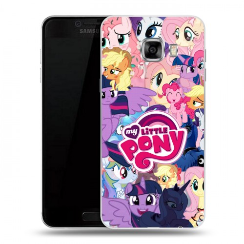 Дизайнерский пластиковый чехол для Samsung Galaxy C5 My little pony Дружба чудо