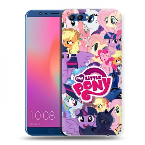 Дизайнерский пластиковый чехол для Huawei Honor View 10 My little pony Дружба чудо