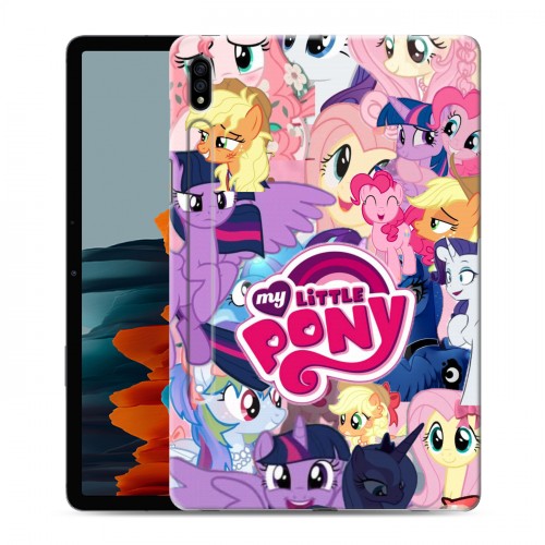 Дизайнерский силиконовый чехол для Samsung Galaxy Tab S7 My little pony Дружба чудо