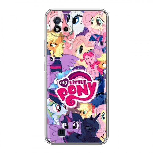 Дизайнерский силиконовый с усиленными углами чехол для Realme C20 My little pony Дружба чудо