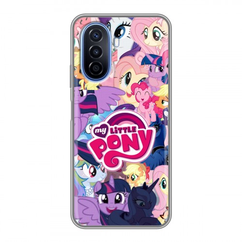 Дизайнерский силиконовый чехол для Huawei Nova Y70 My little pony Дружба чудо