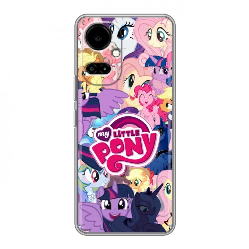 Дизайнерский силиконовый чехол для Tecno Camon 19 My little pony Дружба чудо