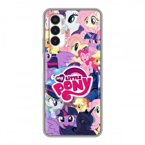 Дизайнерский силиконовый чехол для Tecno Pova 3 My little pony Дружба чудо
