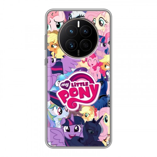 Дизайнерский силиконовый с усиленными углами чехол для Huawei Mate 50 My little pony Дружба чудо