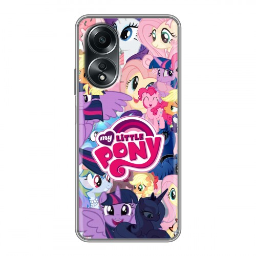 Дизайнерский силиконовый чехол для OPPO A58 4G My little pony Дружба чудо