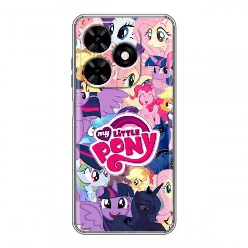 Дизайнерский силиконовый чехол для Tecno Spark Go 2024 My little pony Дружба чудо