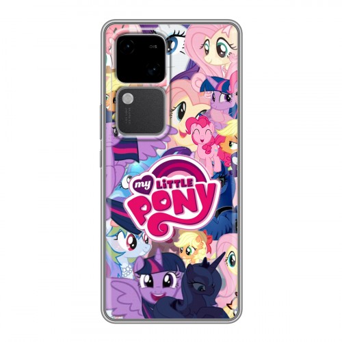 Дизайнерский пластиковый чехол для Vivo V30 5G My little pony Дружба чудо