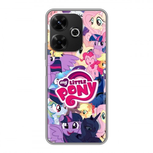 Дизайнерский силиконовый чехол для RedMi 13 4G My little pony Дружба чудо