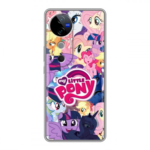 Дизайнерский силиконовый чехол для Vivo V40 5G My little pony Дружба чудо