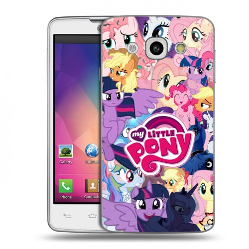 Дизайнерский пластиковый чехол для LG L60 My little pony Дружба чудо