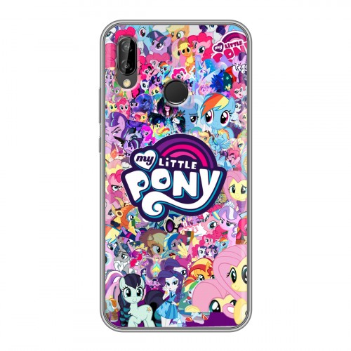 Дизайнерский силиконовый чехол для Huawei P20 Lite My little pony Дружба чудо