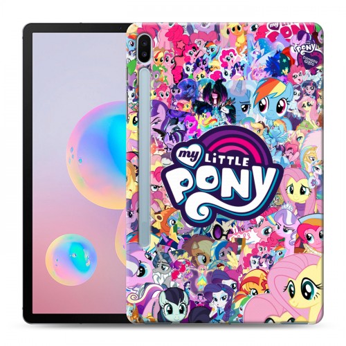 Дизайнерский силиконовый чехол для Samsung Galaxy Tab S6 My little pony Дружба чудо