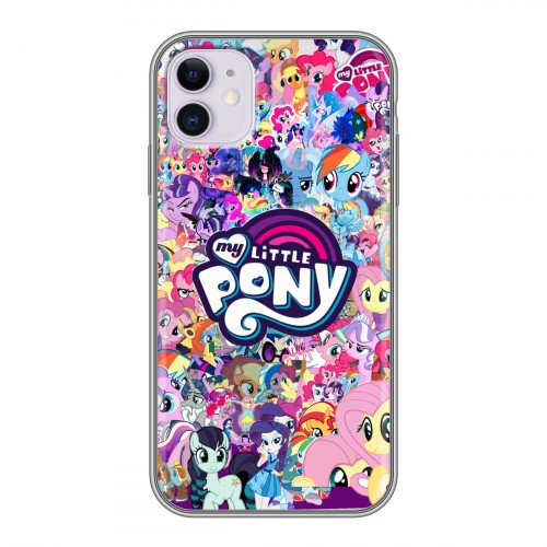 Дизайнерский силиконовый чехол для Iphone 11 My little pony Дружба чудо