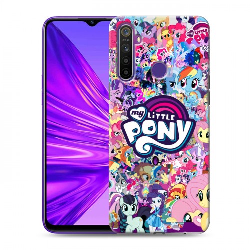 Дизайнерский силиконовый чехол для Realme 5 My little pony Дружба чудо