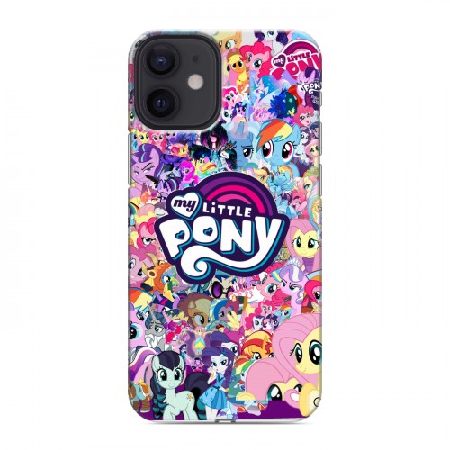 Дизайнерский силиконовый с усиленными углами чехол для Iphone 12 Mini My little pony Дружба чудо