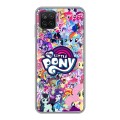 Дизайнерский силиконовый чехол для Samsung Galaxy A12 My little pony Дружба чудо