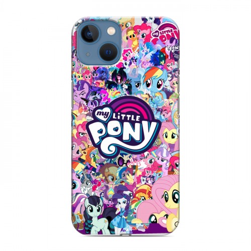 Дизайнерский силиконовый чехол для Iphone 13 My little pony Дружба чудо