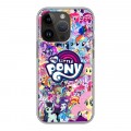 Дизайнерский силиконовый чехол для Iphone 14 Pro My little pony Дружба чудо
