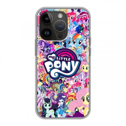 Дизайнерский силиконовый чехол для Iphone 14 Pro My little pony Дружба чудо