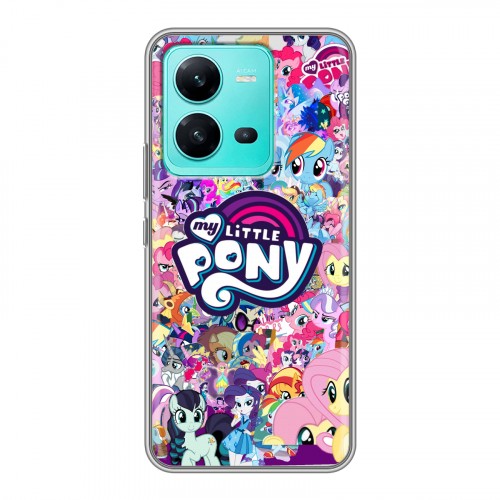 Дизайнерский пластиковый чехол для Vivo V25 My little pony Дружба чудо