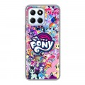 Дизайнерский силиконовый с усиленными углами чехол для Huawei Honor X6 My little pony Дружба чудо