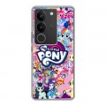 Дизайнерский силиконовый с усиленными углами чехол для Vivo V29 My little pony Дружба чудо