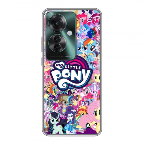 Дизайнерский пластиковый чехол для Oppo Reno 11F My little pony Дружба чудо