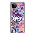 Дизайнерский силиконовый чехол для Vivo V40 5G My little pony Дружба чудо