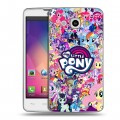 Дизайнерский пластиковый чехол для LG L60 My little pony Дружба чудо