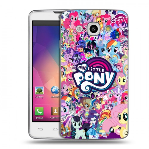 Дизайнерский пластиковый чехол для LG L60 My little pony Дружба чудо