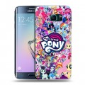 Дизайнерский силиконовый чехол для Samsung Galaxy S6 Edge My little pony Дружба чудо
