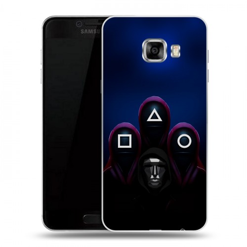Дизайнерский пластиковый чехол для Samsung Galaxy C5 Игра Кальмара