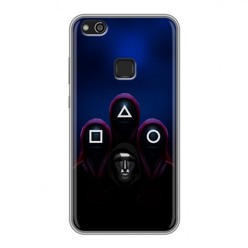 Дизайнерский силиконовый чехол для Huawei P10 Lite Игра Кальмара