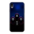 Дизайнерский силиконовый чехол для Iphone Xr Игра Кальмара
