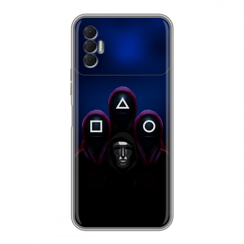 Дизайнерский силиконовый с усиленными углами чехол для Tecno Spark 8P Игра Кальмара