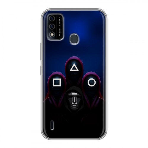 Дизайнерский силиконовый чехол для Itel A48 Игра Кальмара