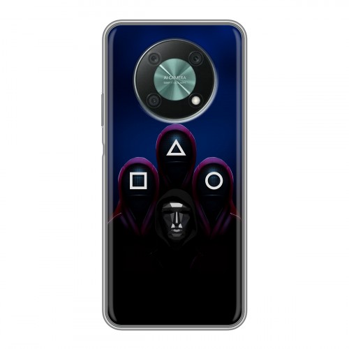 Дизайнерский силиконовый с усиленными углами чехол для Huawei Nova Y90 Игра Кальмара